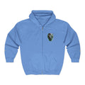 Christian Zip Hoodie — "A Guarded Heart" Abstract Faith Streetwear Jacket