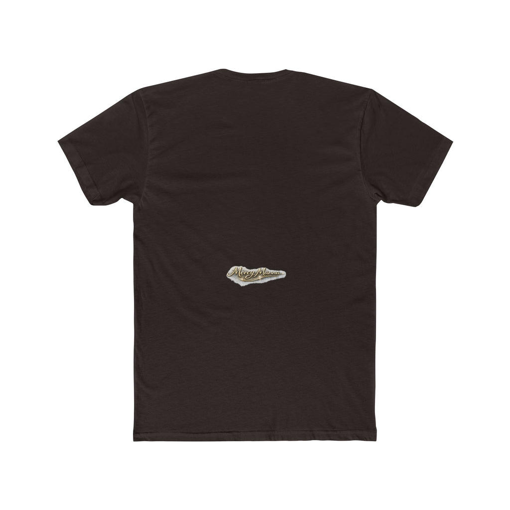 Not By Might Tee — Zechariah 4:6 Vintage Cloud Typography
