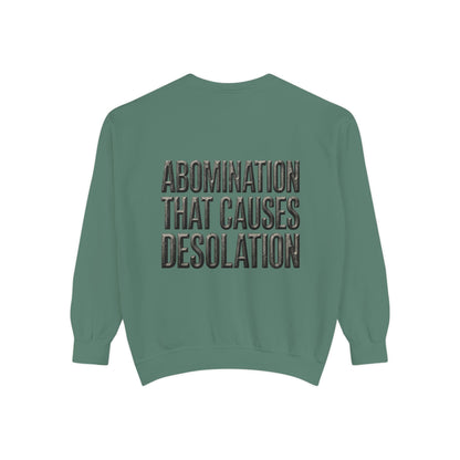 Mercy Manna Crewneck Sweatshirt – Abomination That Causes Desolation Love Graphic
