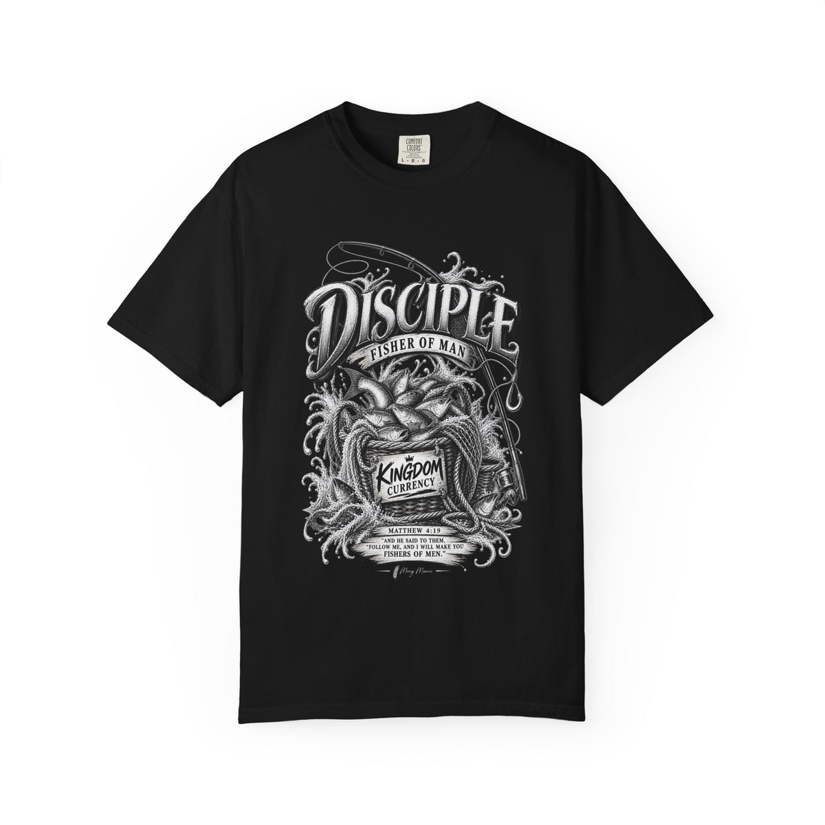 Disciple Fisher of Men Graphic T-Shirt — Fishing Design