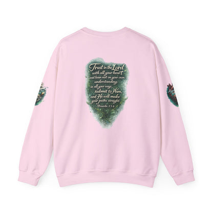 "A Guarded Heart" Crewneck Sweatshirt — Unisex Graphic Pullover