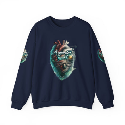"A Guarded Heart" Crewneck Sweatshirt — Unisex Graphic Pullover