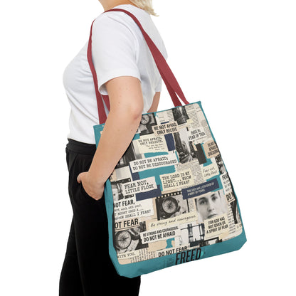 "Do Not Be Afraid" Graphic Tote Bag — Reusable Canvas Bag