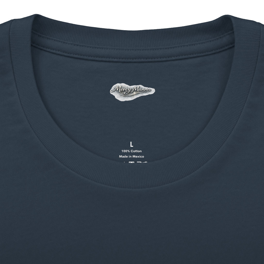 Not By Might Tee — Zechariah 4:6 Vintage Cloud Typography