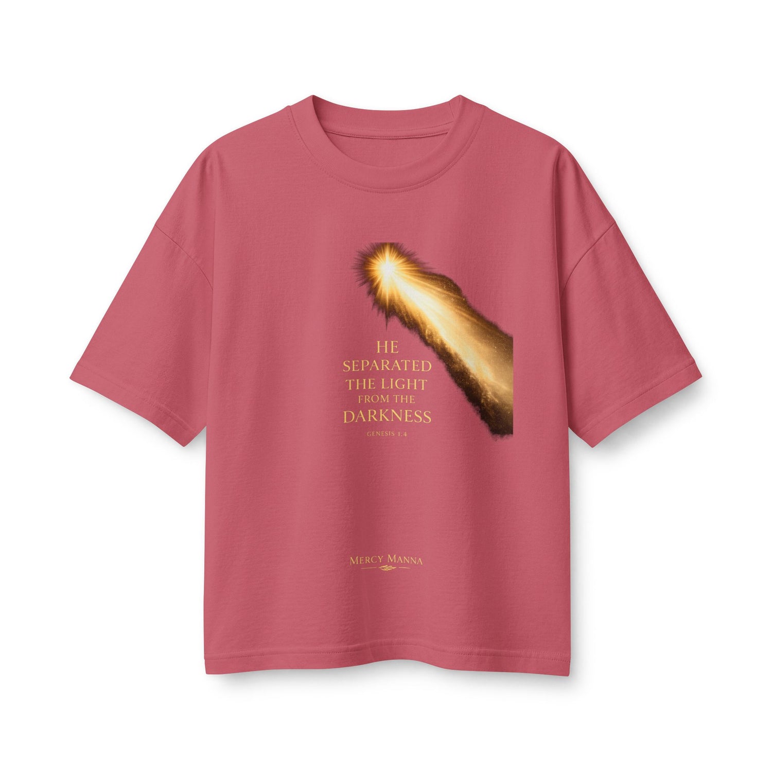 "He Separated the Light from the Darkness" Genesis 1:4 Graphic Tee — Women&