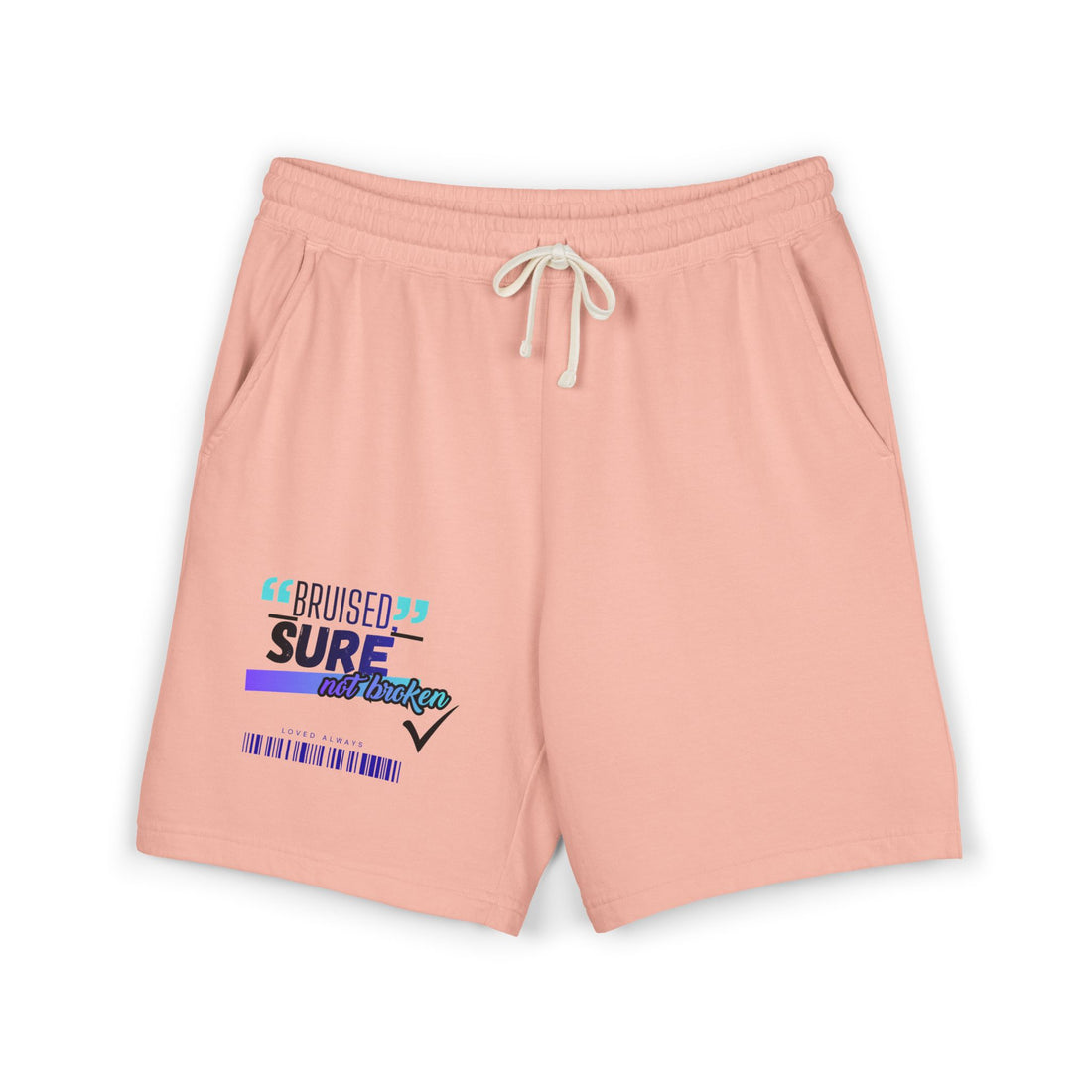 "Bruised Sure" Graphic Fleece Sweat Shorts — Unisex Lounge Shorts