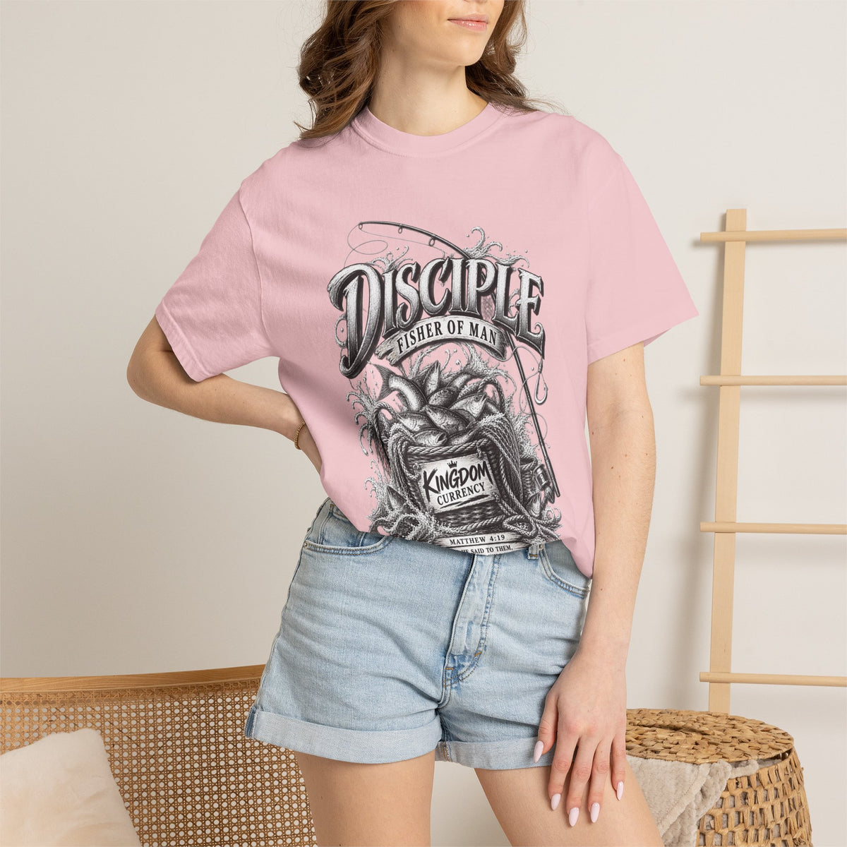 Disciple Fisher of Men Graphic T-Shirt — Fishing Design