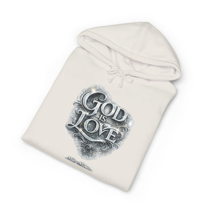 "God Is Love" Graphic Pullover Hoodie — Unisex Fleece Sweatshirt