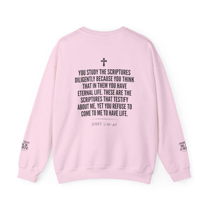 Mercy Manna More Than Black &amp; White Crewneck Sweatshirt