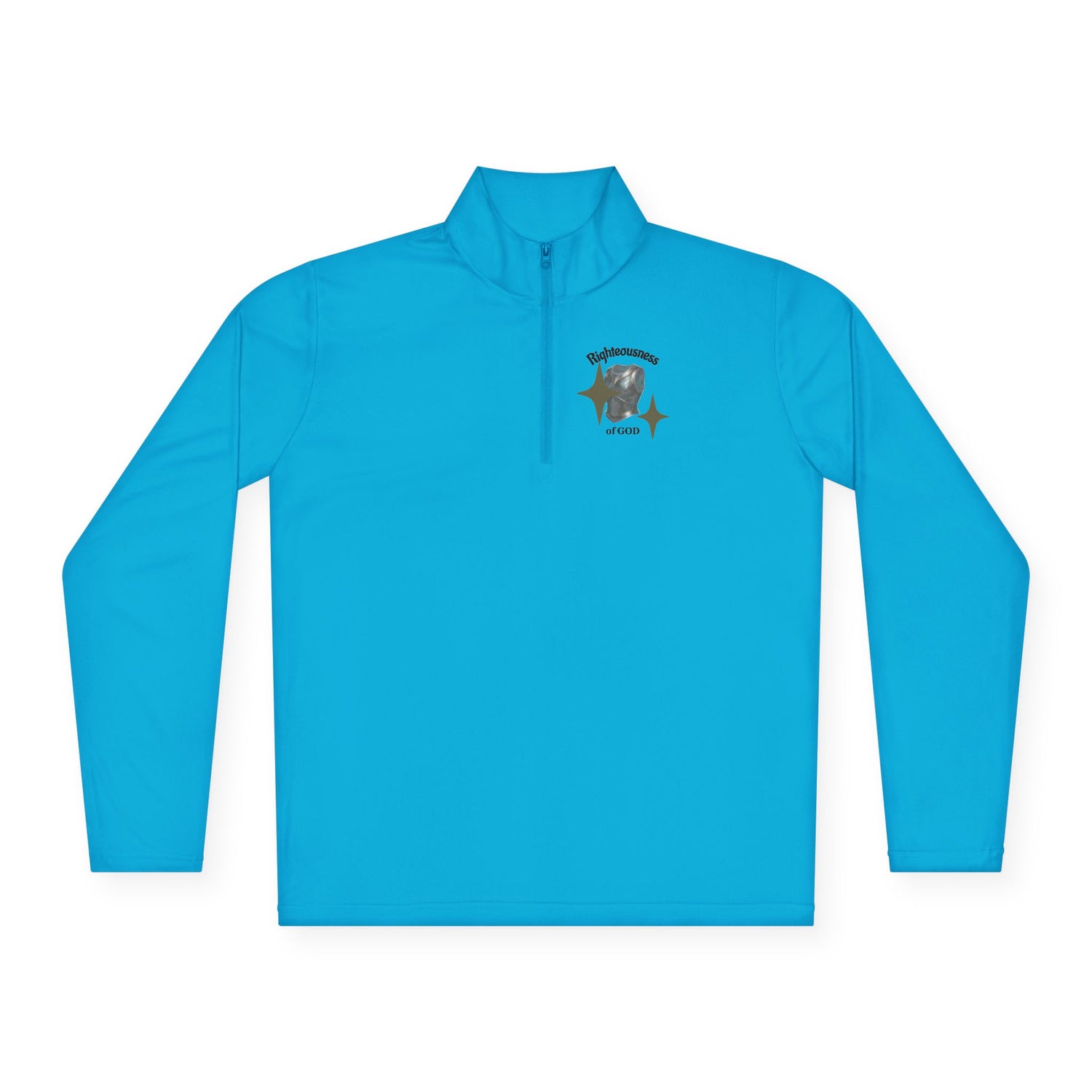 "Breastplate of Righteousness" Quarter-Zip Pullover — Unisex Graphic Sweatshirt