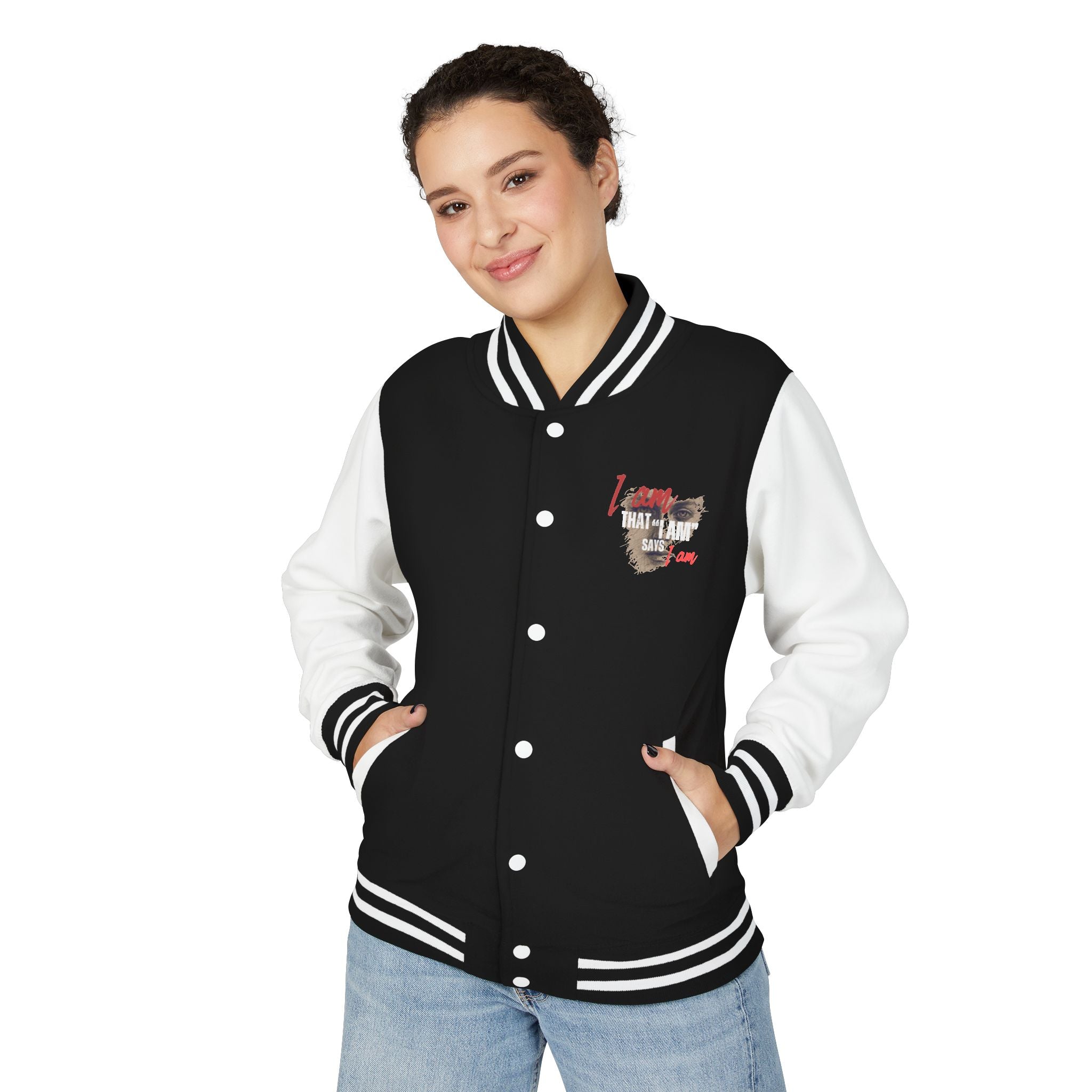 Christian Letterman Jacket — "I Am That I Am" Retro Faith Streetwear