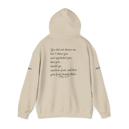 "Chosen &amp; Set Apart" Olive Leaf Graphic Pullover Hoodie — Unisex Sweatshirt