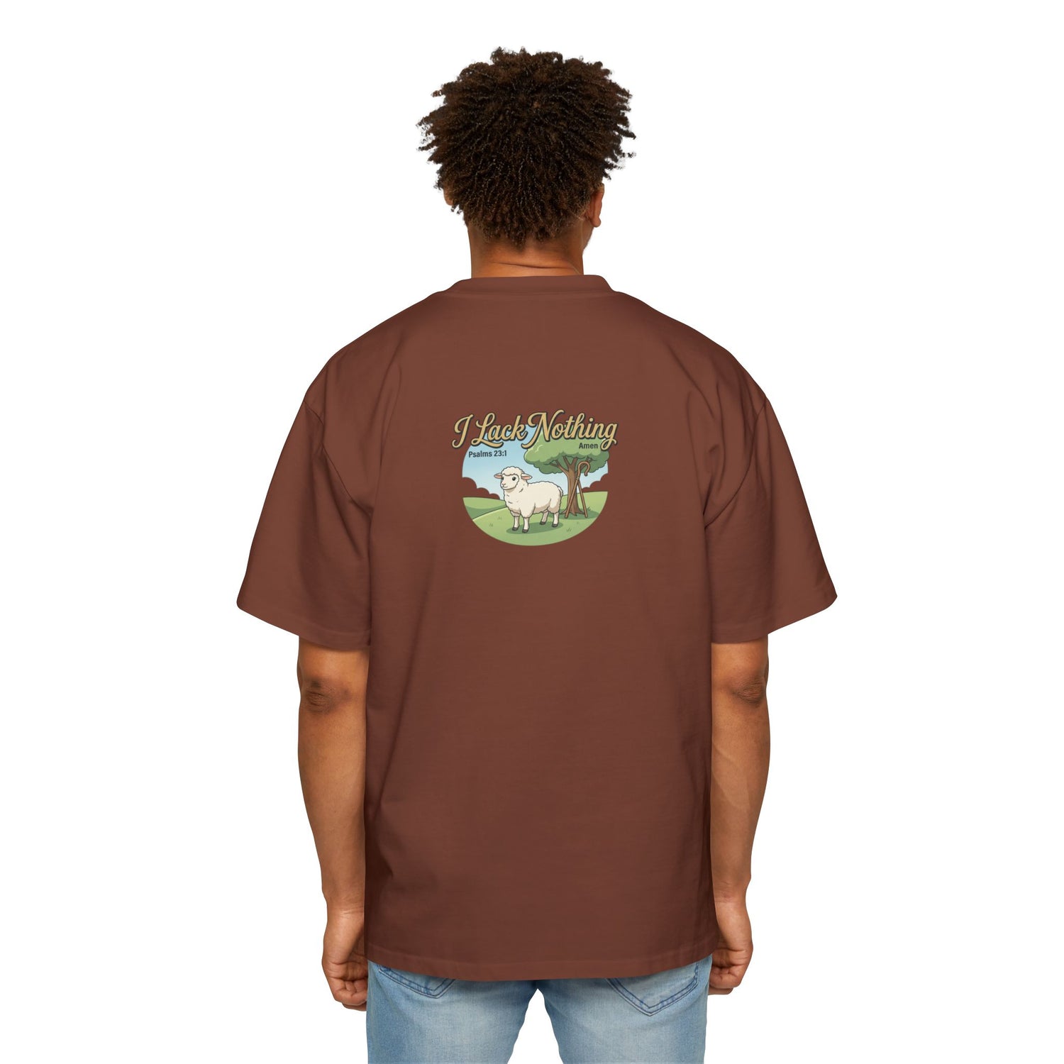 "The Lord Is My Shepherd" Oversized Graphic Tee — Men&