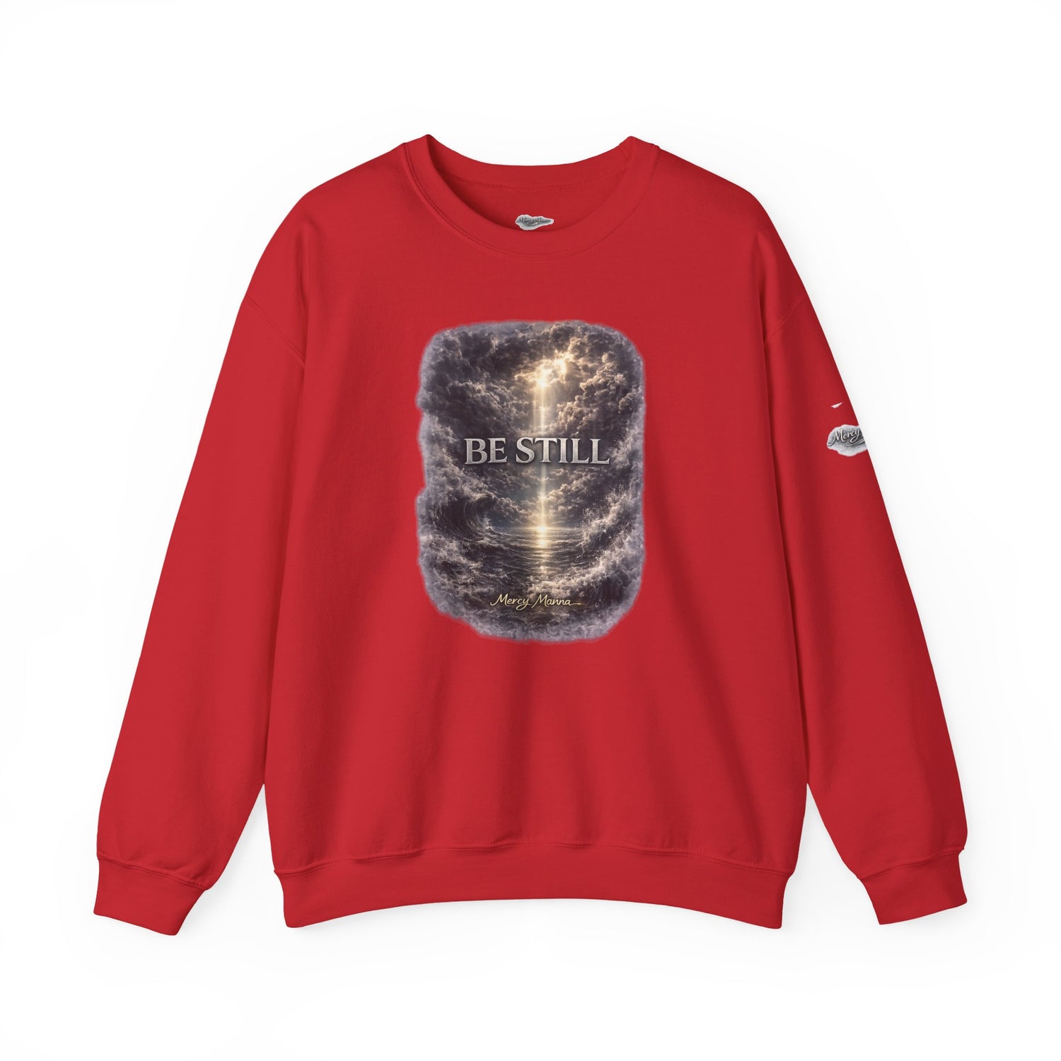 "Be Still" Graphic Crewneck Sweatshirt — Unisex Fleece Pullover