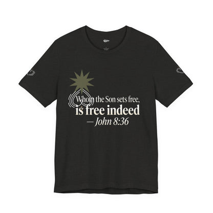 Free Indeed Graphic Tee — Short Sleeve Cotton T-Shirt