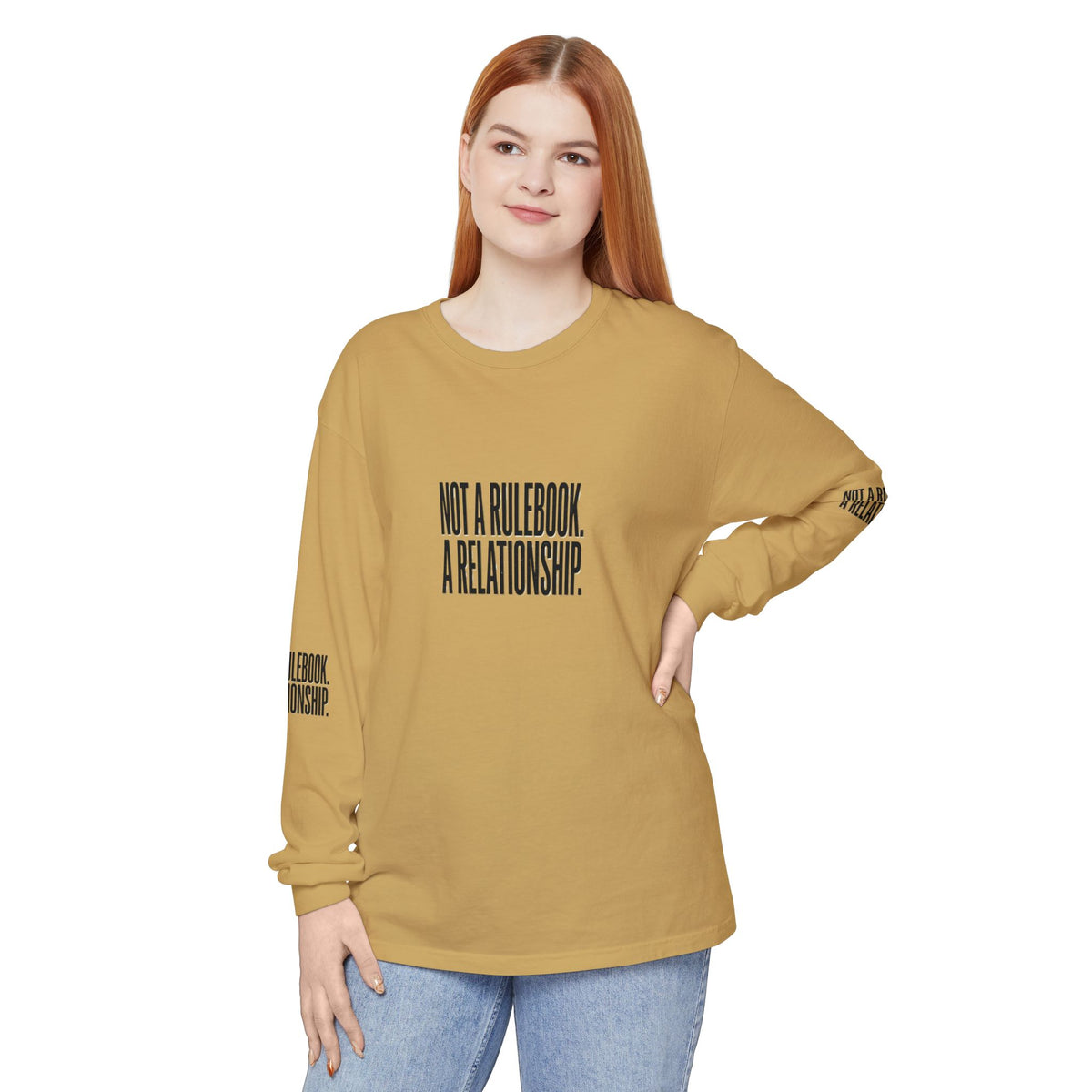 Mercy Manna Not a Rulebook a Relationship Long Sleeve T-Shirt