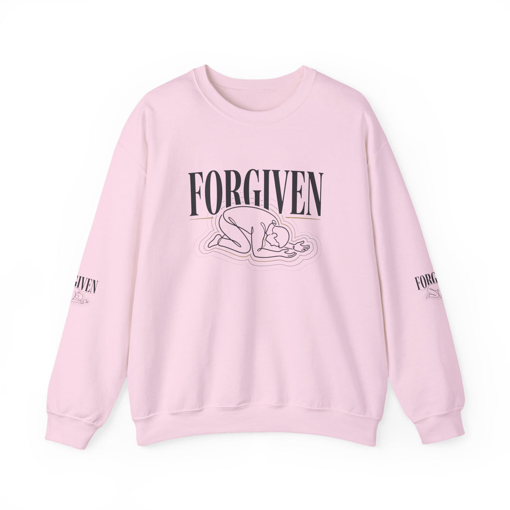 Forgiven Unisex Heavy Blend Crewneck Faith Sweatshirt