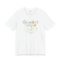 Dependent on God T-Shirt — Faith-Based Inspirational Tee with Pastel Script & Stars