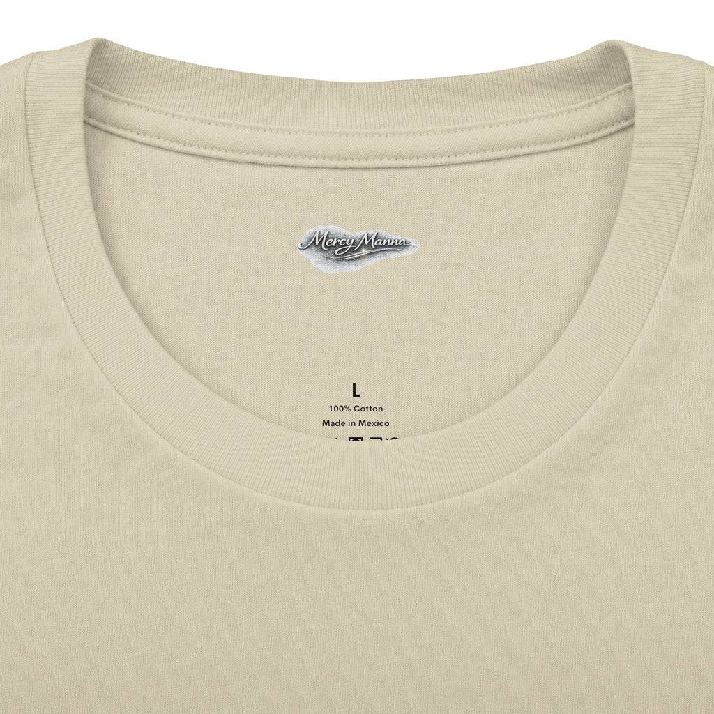 Not By Might Tee — Zechariah 4:6 Vintage Cloud Typography