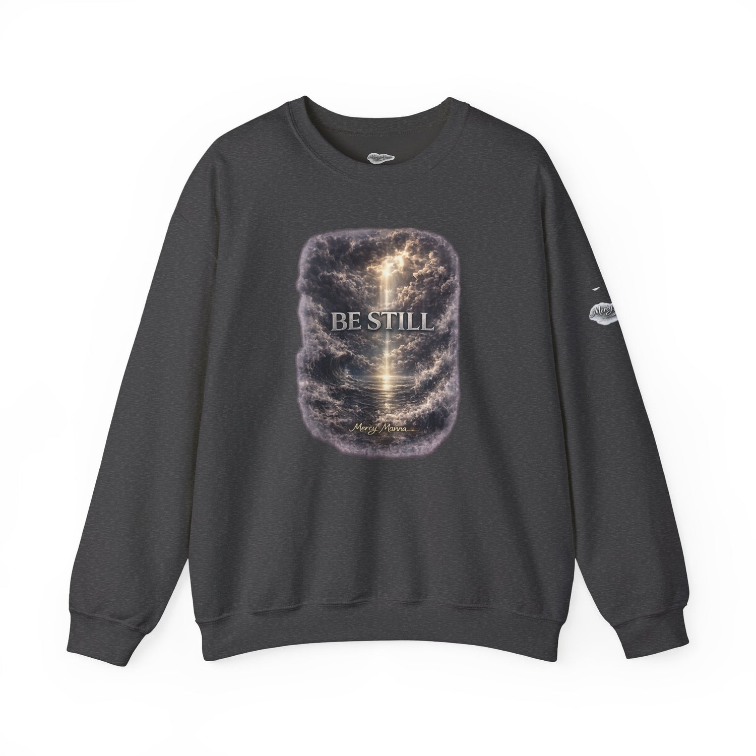 "Be Still" Graphic Crewneck Sweatshirt — Unisex Fleece Pullover