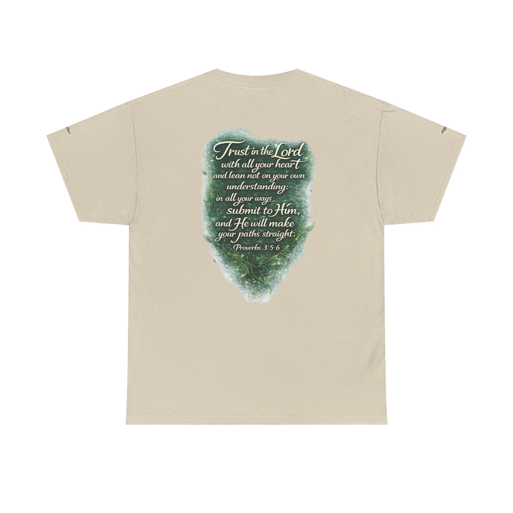 Christian Graphic Tee — "A Guarded Heart" Proverbs 3:5-6 Faith T-Shirt