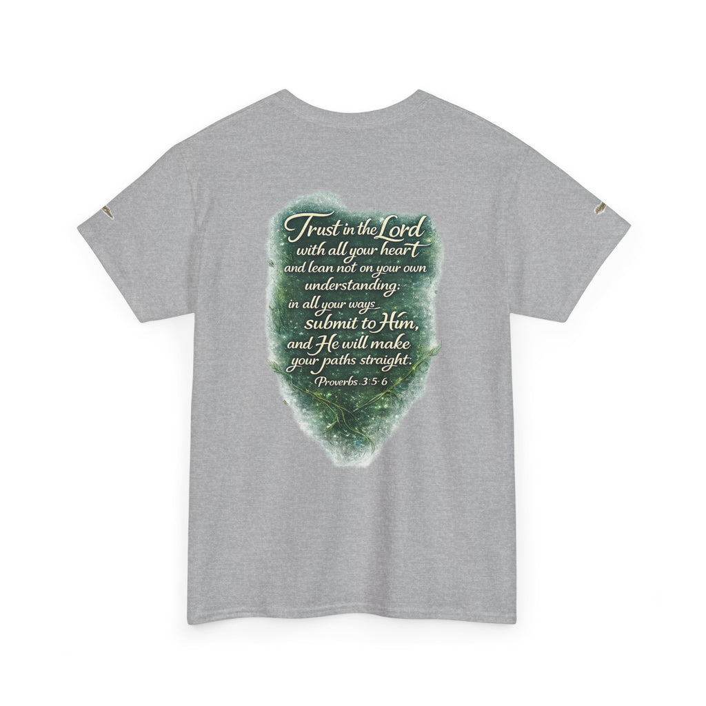 Christian Graphic Tee — "A Guarded Heart" Proverbs 3:5-6 Faith T-Shirt