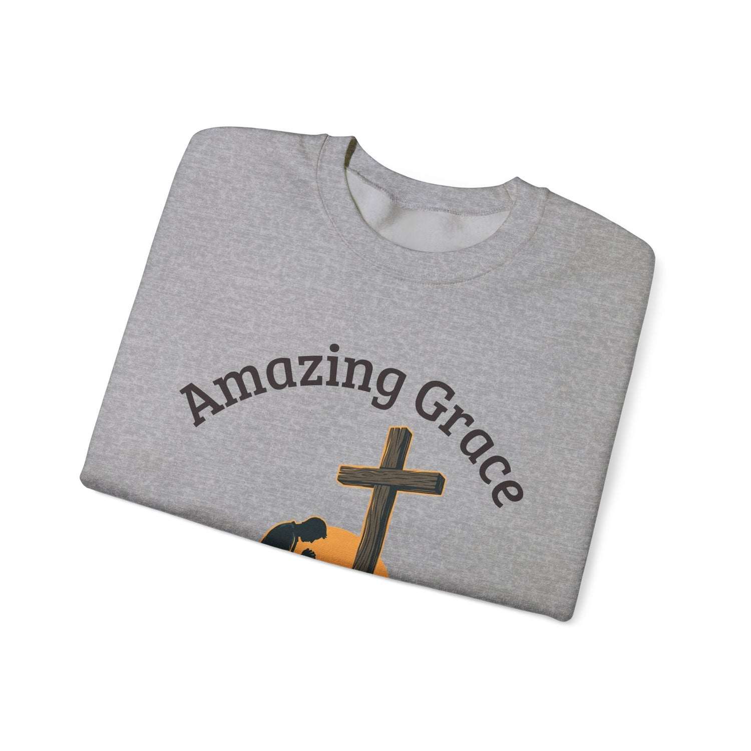 "Amazing Grace" Hallelujah Graphic Crewneck Sweatshirt — Unisex Pullover