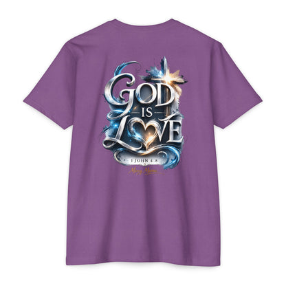 "God Is Love" Graphic Tee — Unisex Cotton T-Shirt (1 John 4:8)
