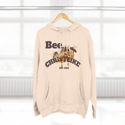 "Be Christlike" Honeybee Graphic Pullover Hoodie — Unisex Fleece Sweatshirt