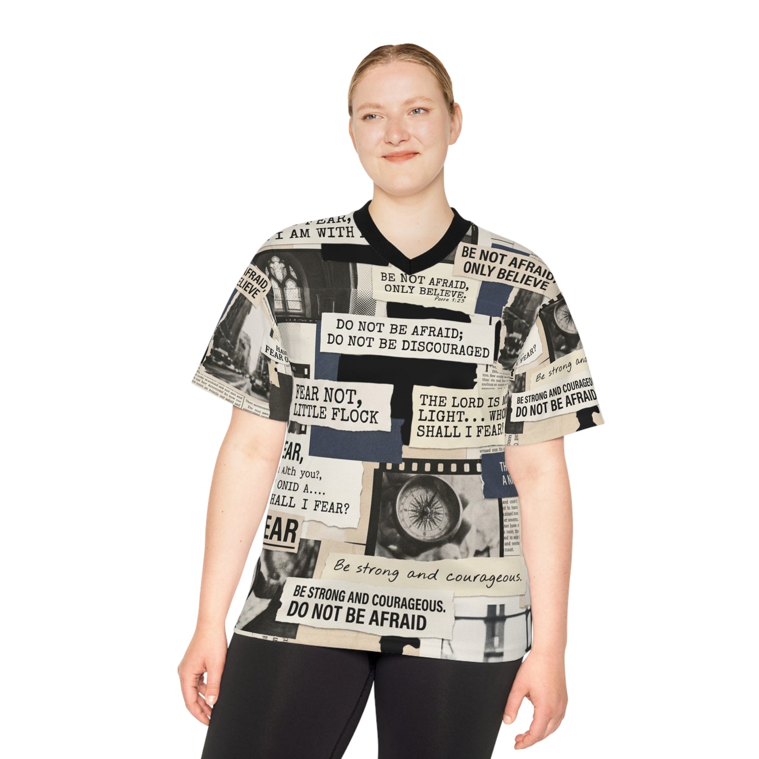 "Do Not Fear" Fearless Graphic Football Jersey — Unisex Athletic Tee