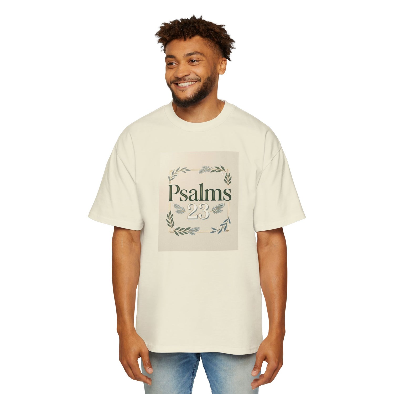 "Psalms 23" Oversized Graphic Tee — Men&