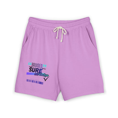 "Bruised Sure" Graphic Fleece Sweat Shorts — Unisex Lounge Shorts