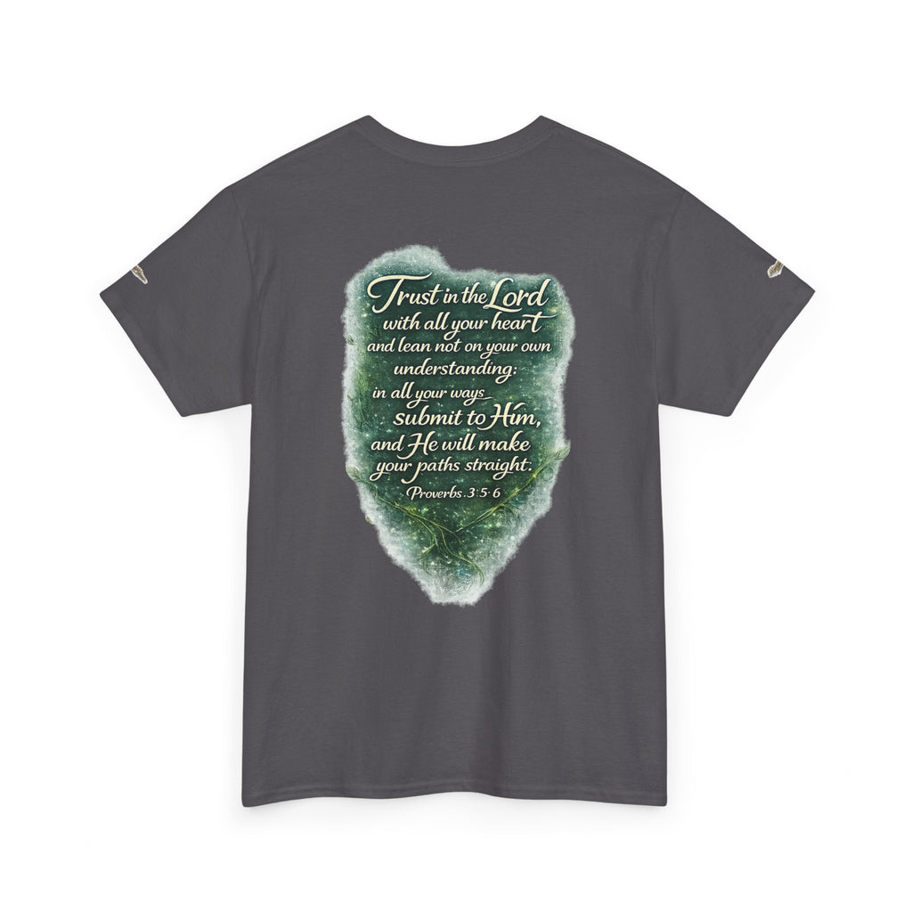 Christian Graphic Tee — "A Guarded Heart" Proverbs 3:5-6 Faith T-Shirt