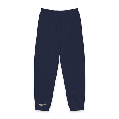 "Let There Be Light" Minimal Gold Flame Graphic Joggers — Unisex Cozy Lounge Pants