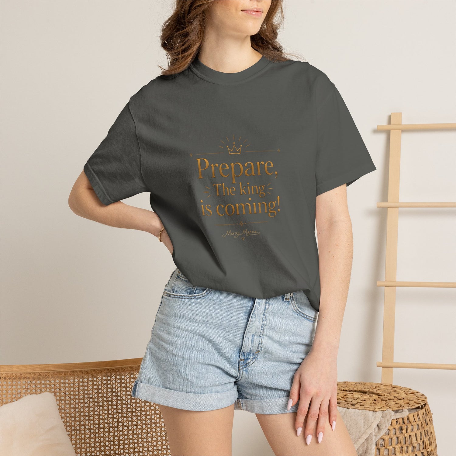 "Prepare — The King Is Coming" Graphic Tee — Unisex Cotton T-Shirt