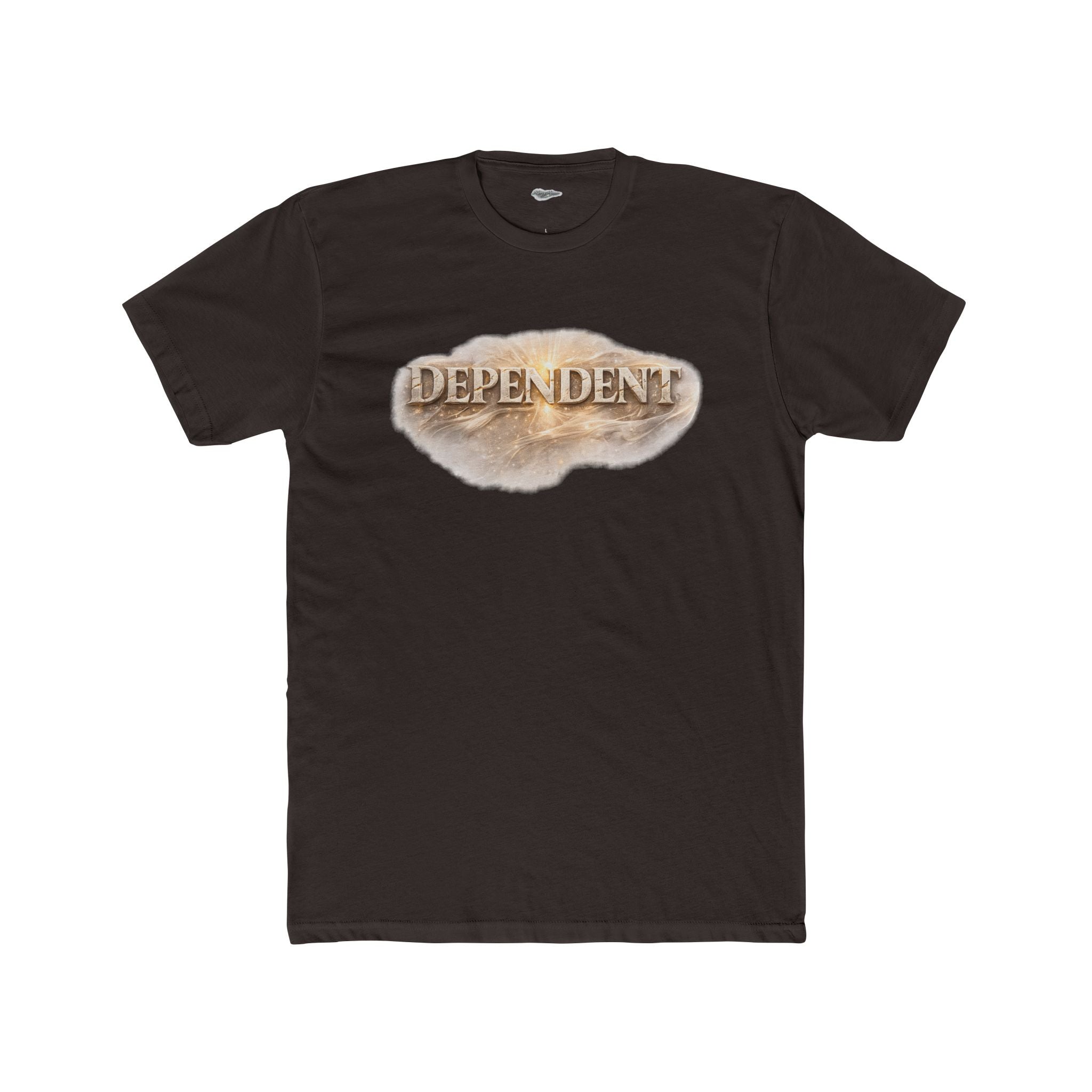 Not By Might Tee — Zechariah 4:6 Vintage Cloud Typography
