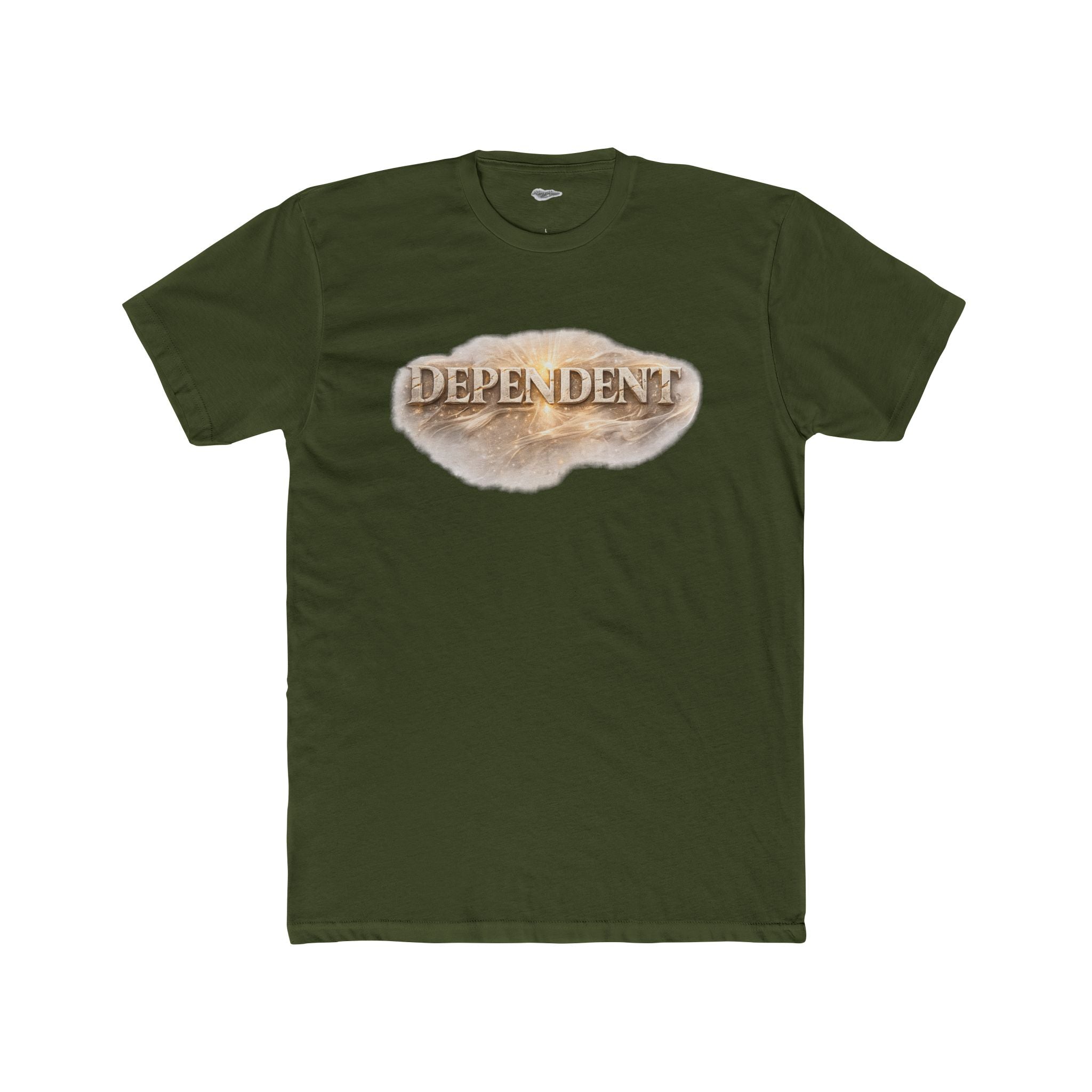 Not By Might Tee — Zechariah 4:6 Vintage Cloud Typography