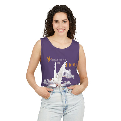 "Graced to Be Holy" Dove Graphic Tank Top — Women&