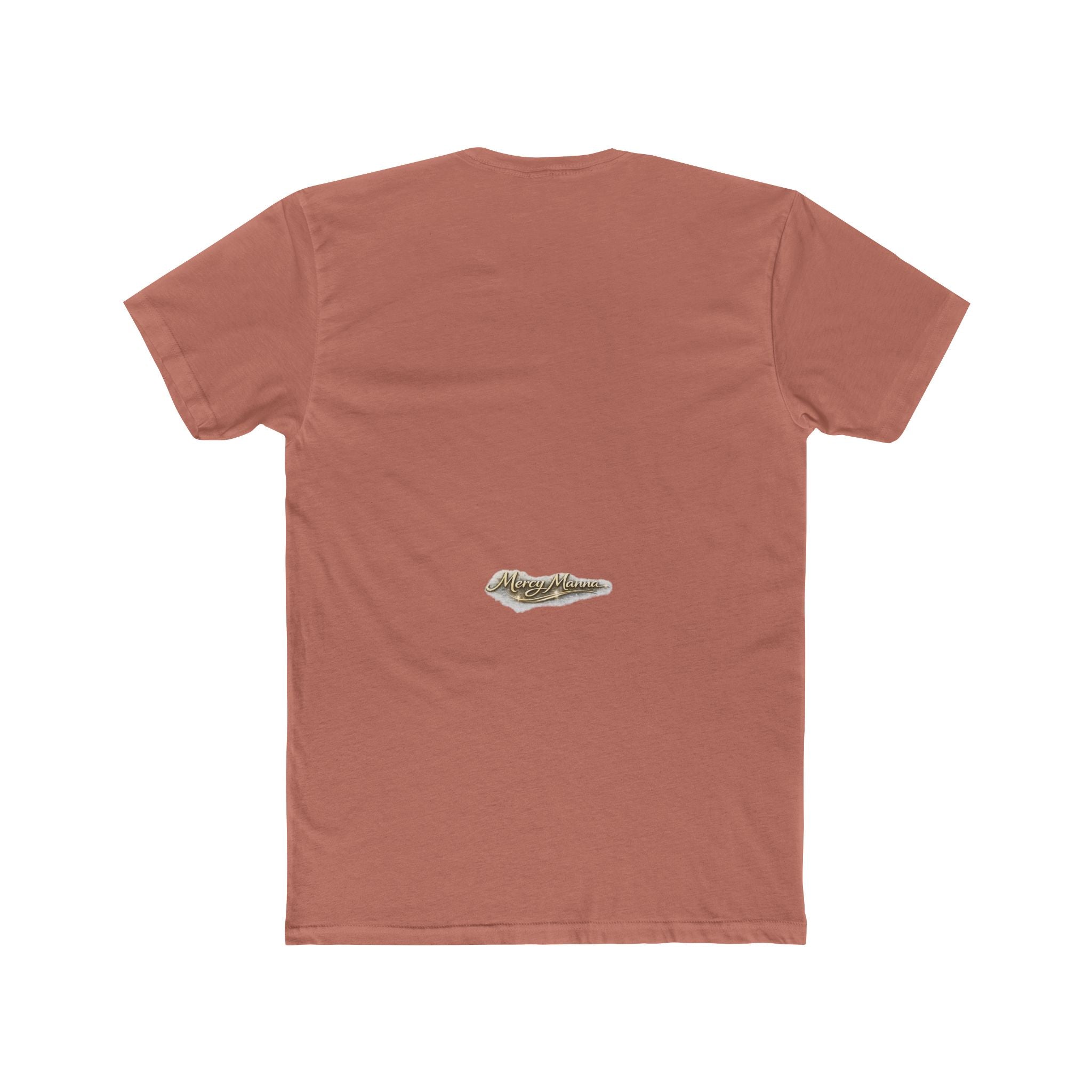 Not By Might Tee — Zechariah 4:6 Vintage Cloud Typography