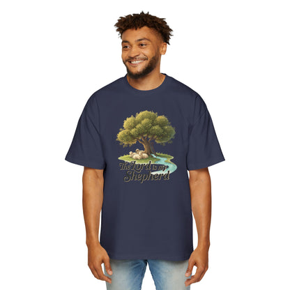 "The Lord Is My Shepherd" Oversized Graphic Tee — Men&