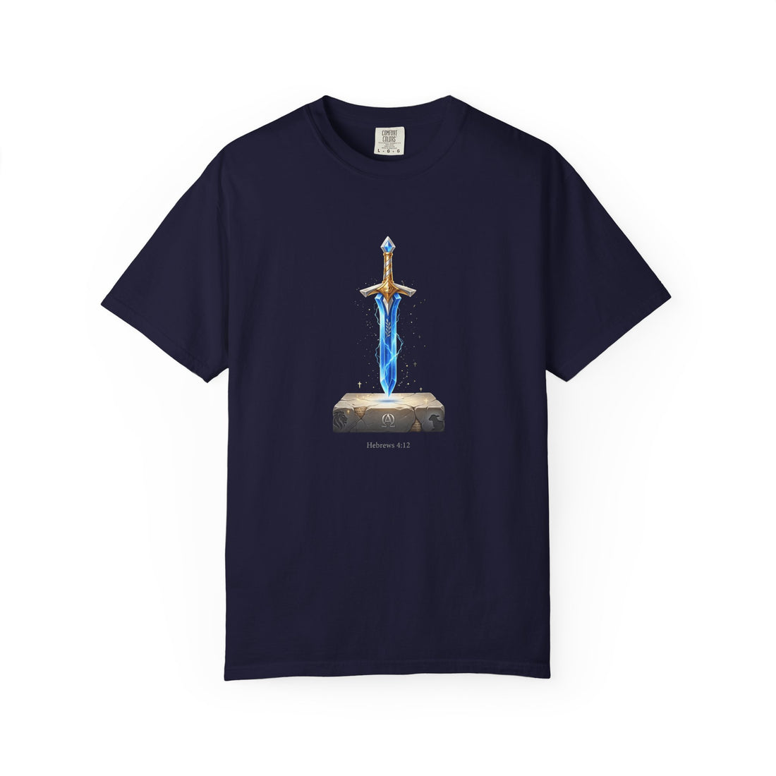 "Hebrews 4:12" Sword Graphic Tee — Unisex Cotton T-Shirt