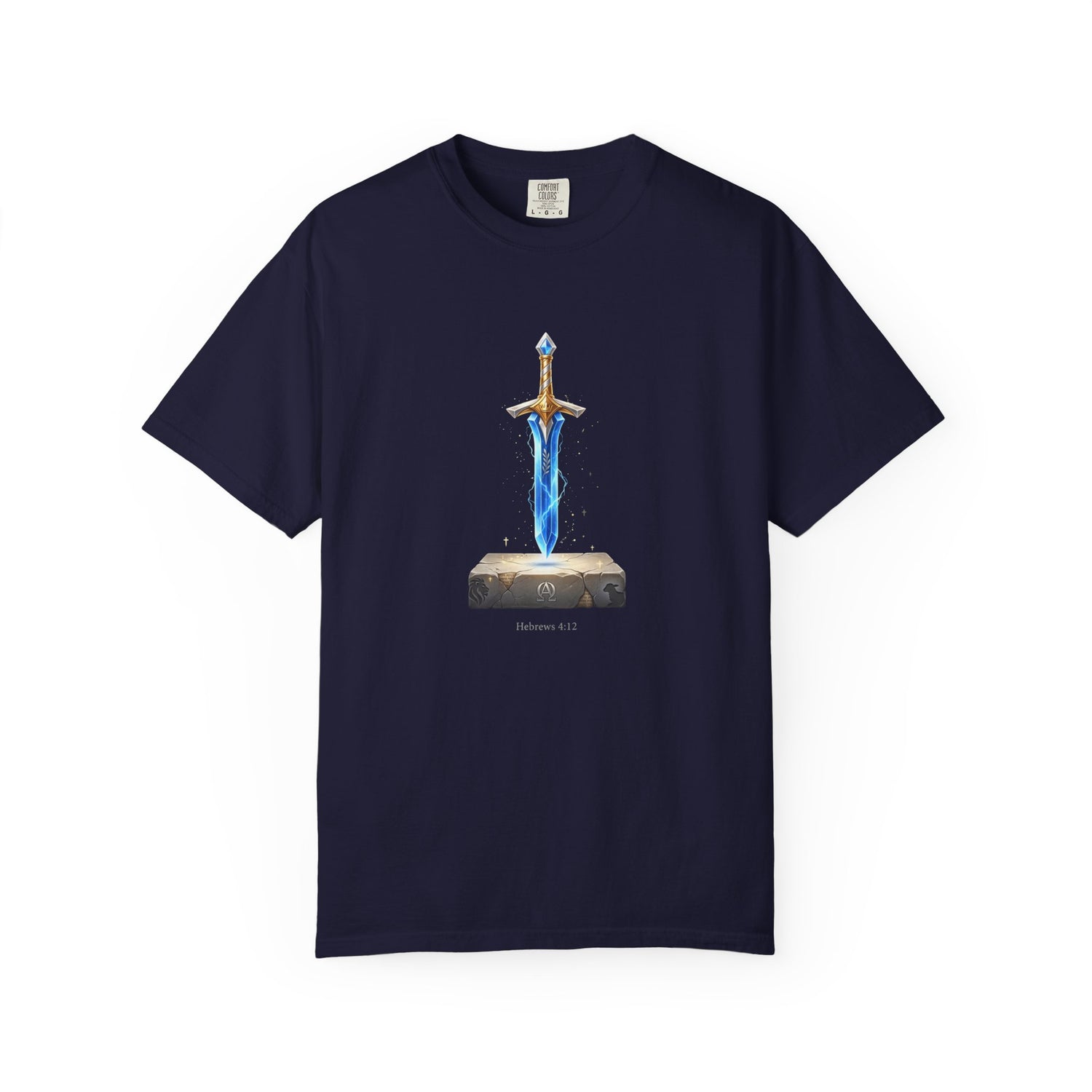 "Hebrews 4:12" Sword Graphic Tee — Unisex Cotton T-Shirt