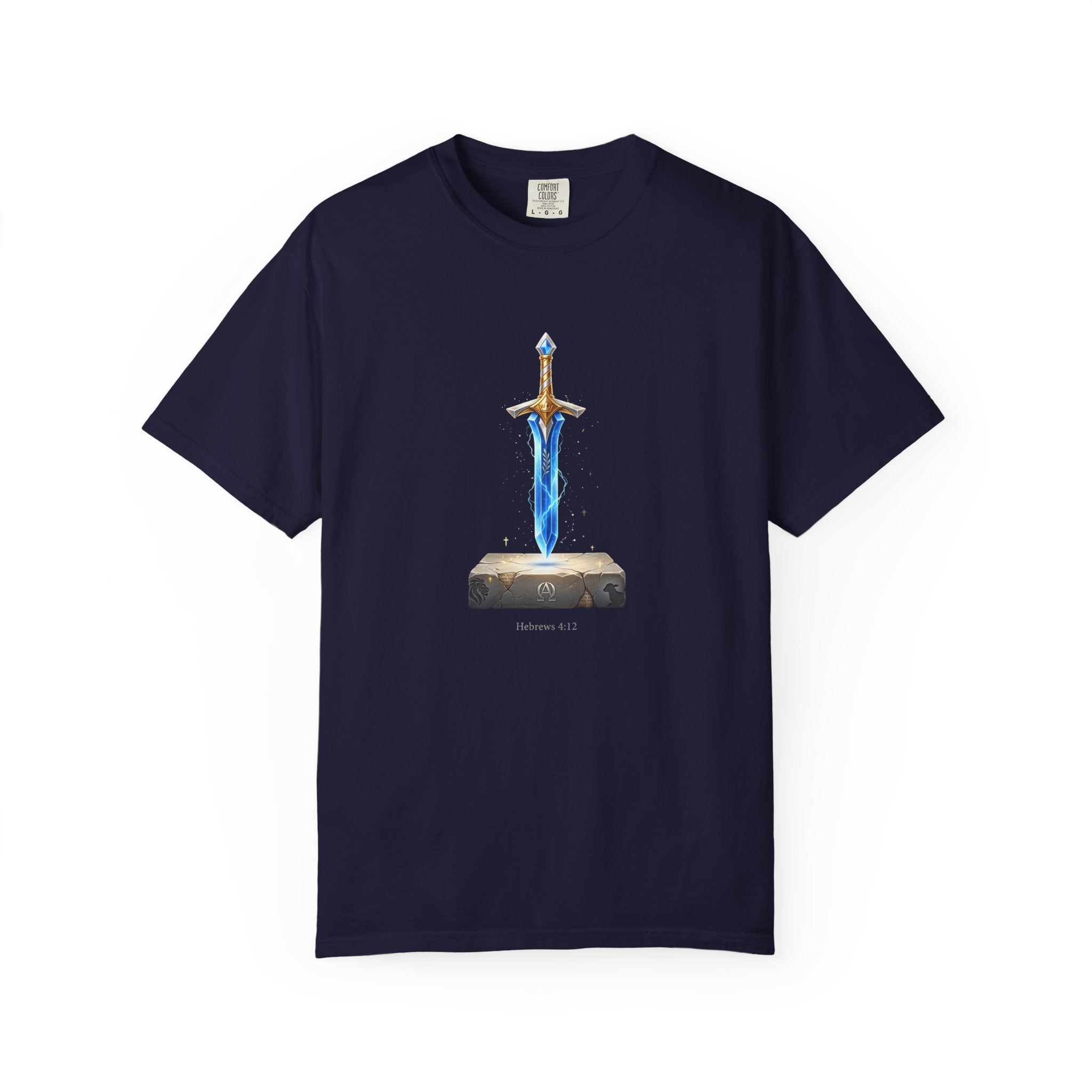 "Hebrews 4:12" Sword Graphic Tee — Unisex Cotton T-Shirt