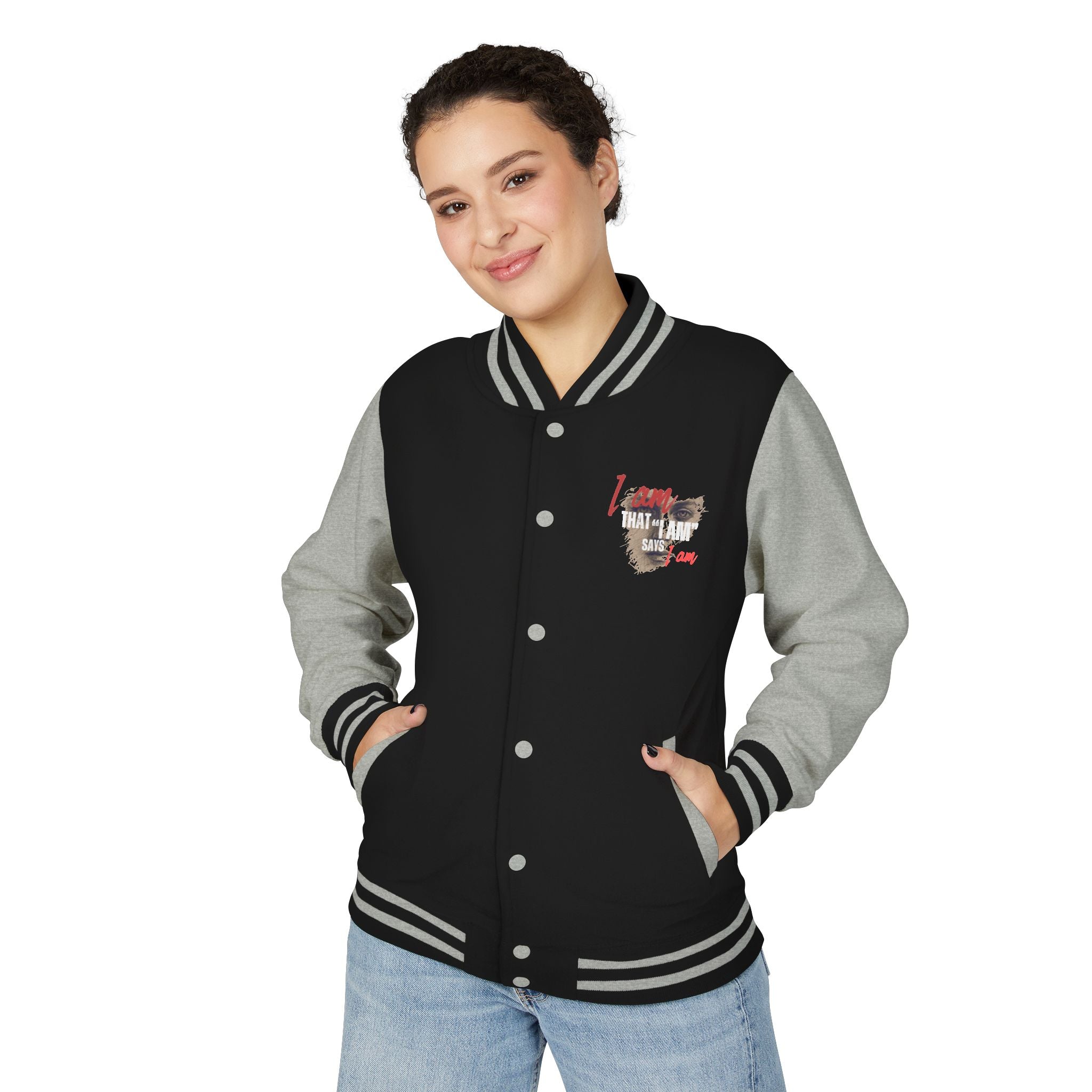 Christian Letterman Jacket — "I Am That I Am" Retro Faith Streetwear