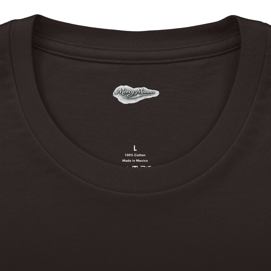 Not By Might Tee — Zechariah 4:6 Vintage Cloud Typography