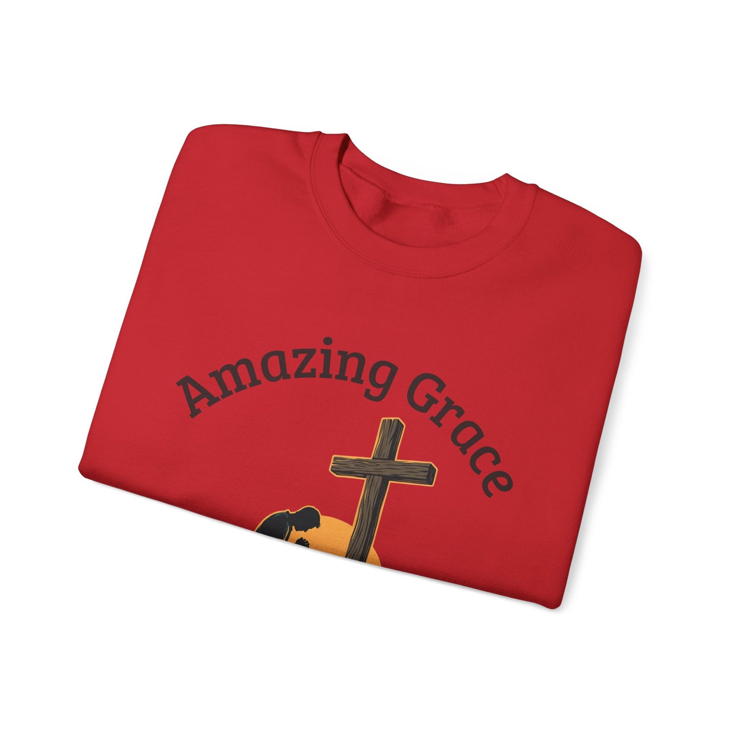 "Amazing Grace" Hallelujah Graphic Crewneck Sweatshirt — Unisex Pullover