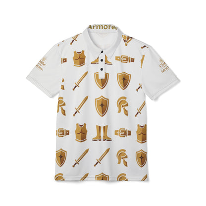"Clothe in the Full Armor" All-Over Print Polo Shirt — Unisex Graphic Polo