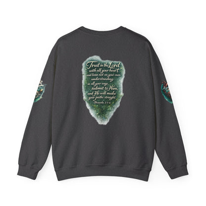 "A Guarded Heart" Crewneck Sweatshirt — Unisex Graphic Pullover