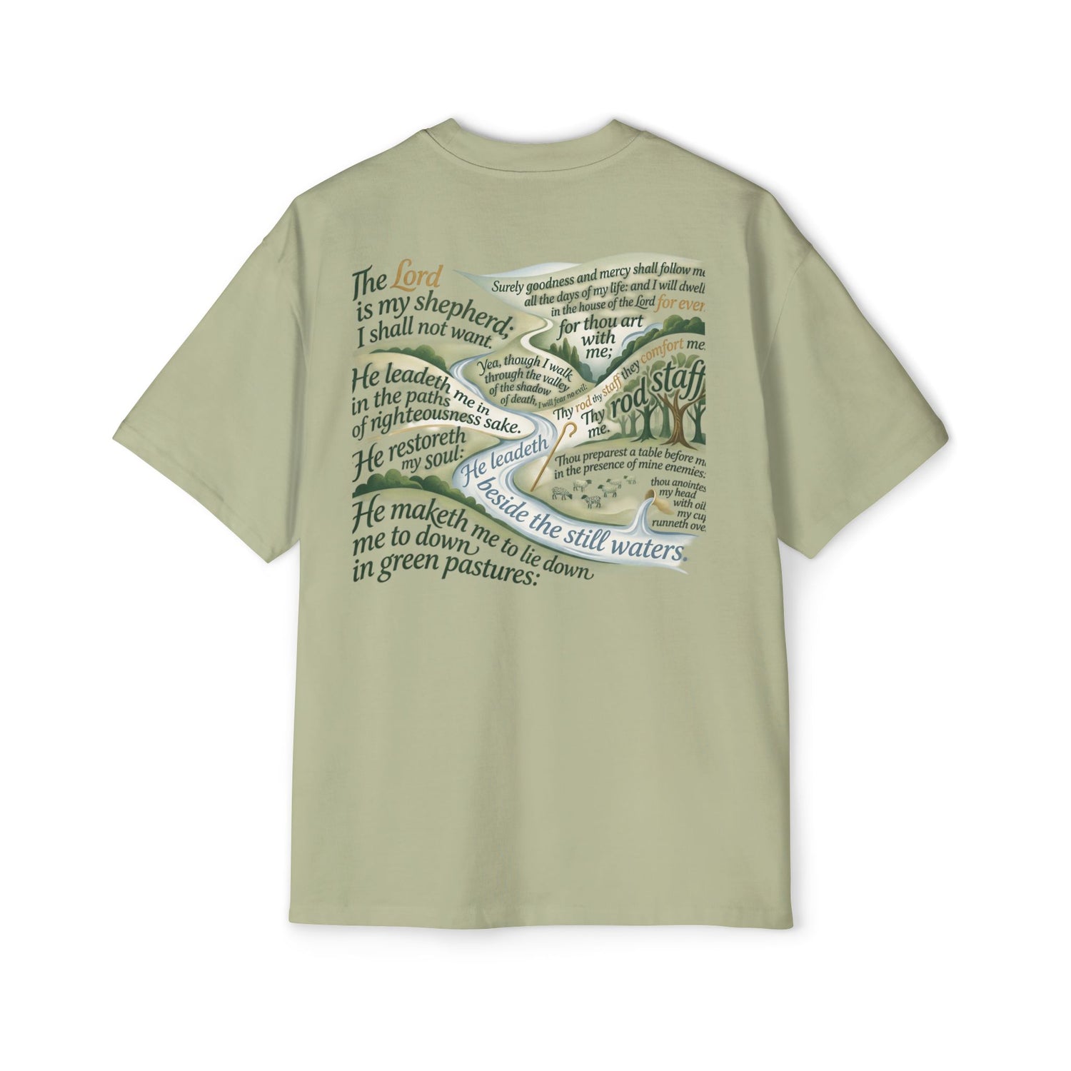 "Psalms 23" Oversized Graphic Tee — Men&