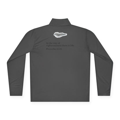 "Breastplate of Righteousness" Quarter-Zip Pullover — Unisex Graphic Sweatshirt